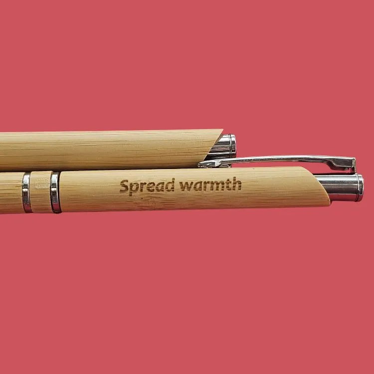 personalized bamboo pen gift